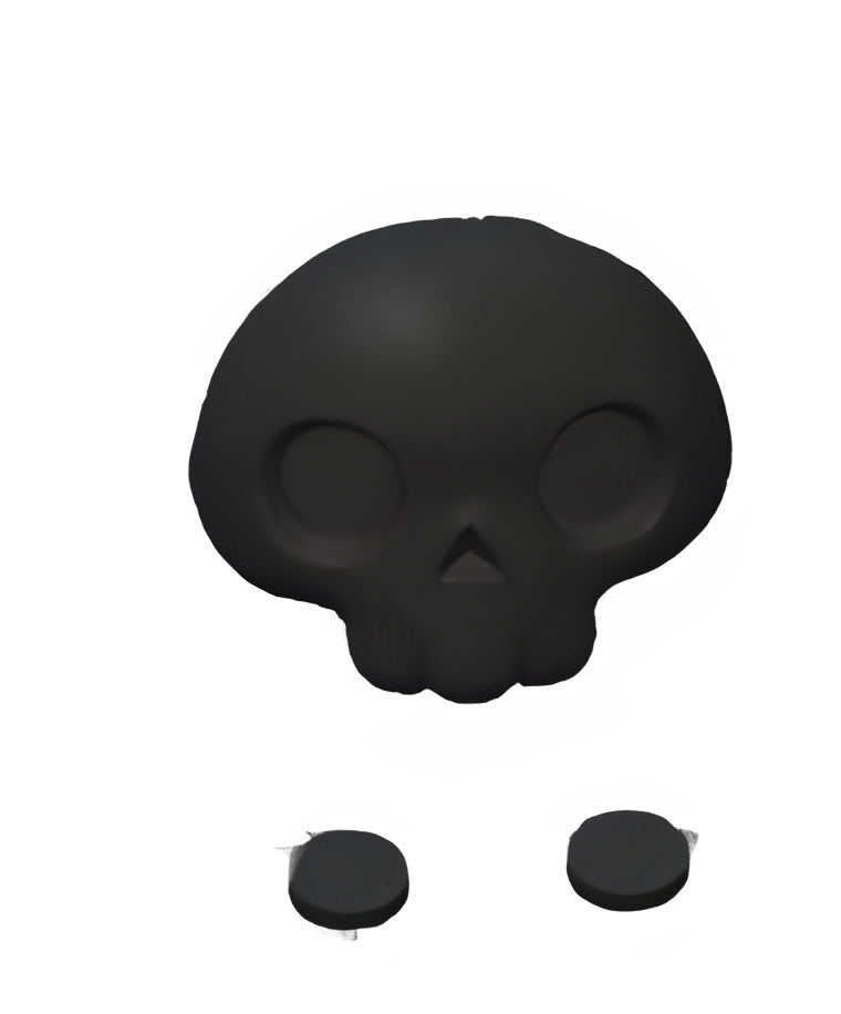 Knitted Reaper Faceplate and Eyes