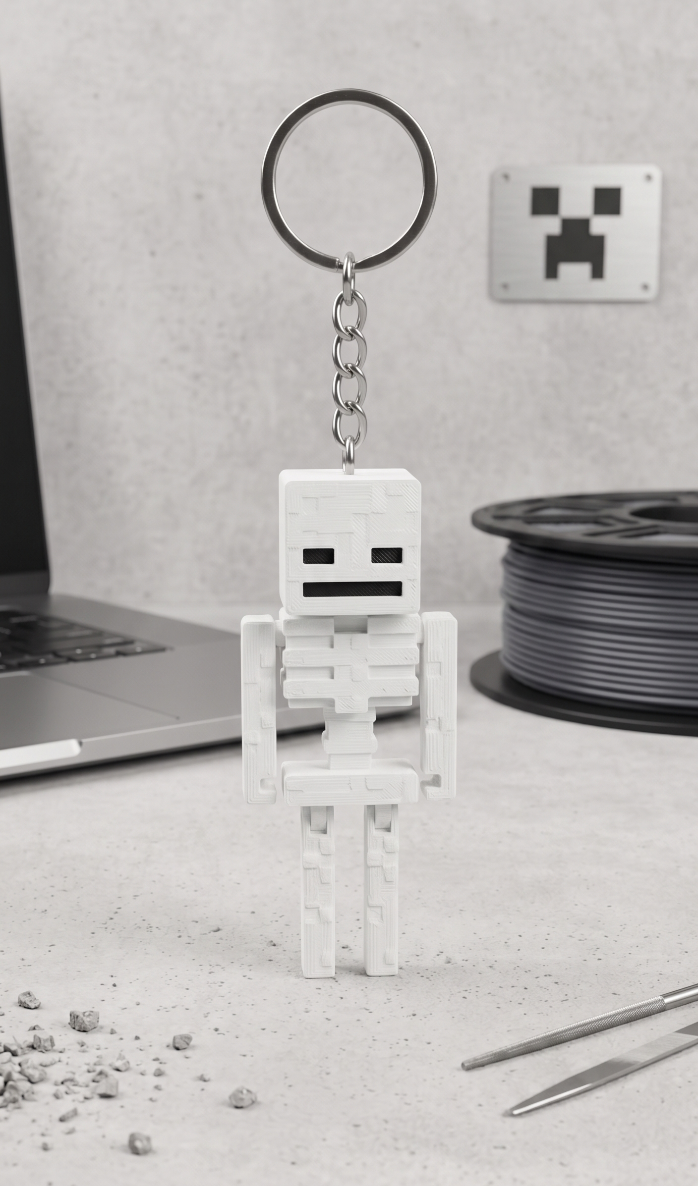 Articulated Skeleton Keychain