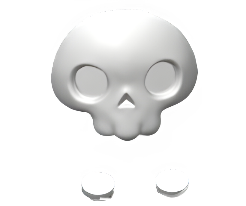Knitted Reaper Faceplate and Eyes