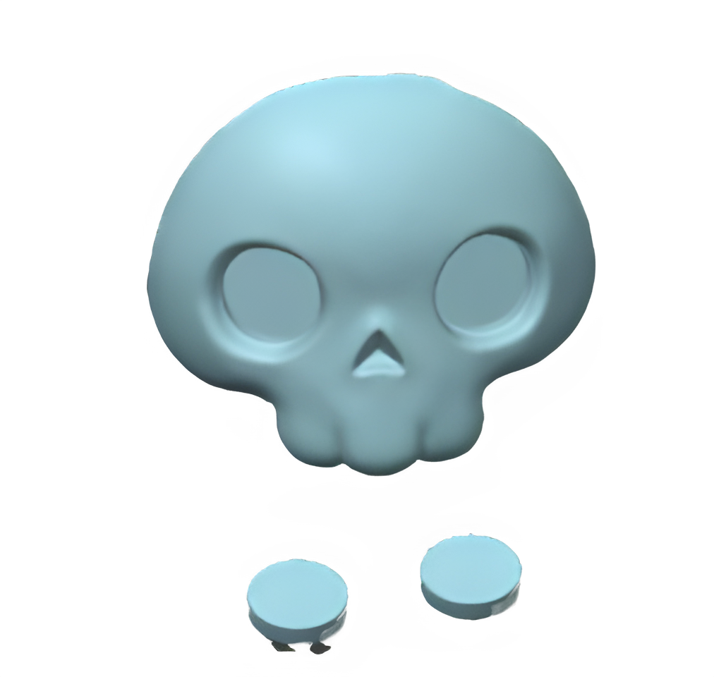 Knitted Reaper Faceplate and Eyes
