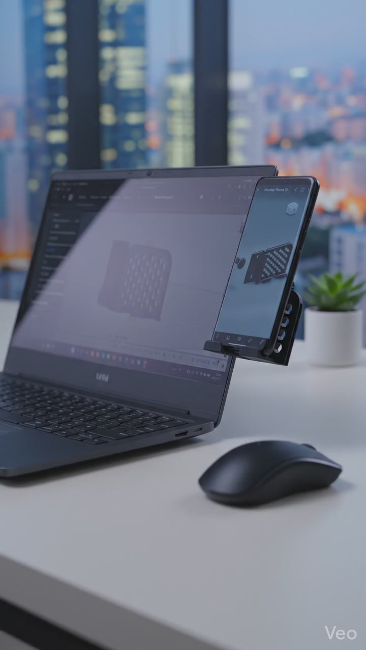 Side-Mount Laptop Phone Holder